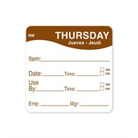 51MM REMOVABLE THURSDAY SQUARE LABEL