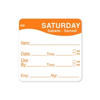 51MM REMOVABLE SATURDAY SQUARE LABEL